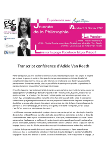 Conférence Van Reeth