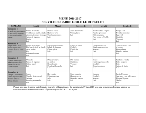 menu 2016-2017 service de garde école le ruisselet