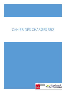 Cahier des charges 3B