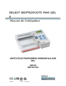 Instruction Manual - Select BioProducts