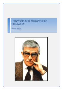 Olivier REBOUL - Philosophie de l`Education