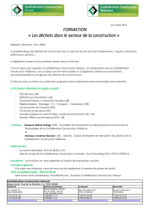 Inscription - Confédération Construction