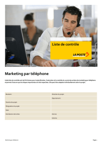 Marketing par téléphone