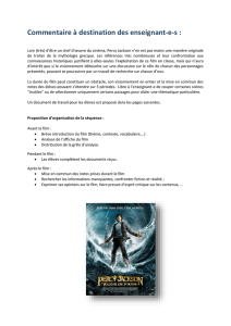 document Percy Jackson et le voleur de foudre  - ICT-VS