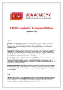 UBA Communication Management College Speakers 2014