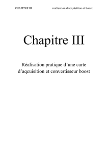 CHAPITRE III realisation d*acquisition et boost