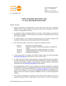 appel d`offres - UNFPA Burundi