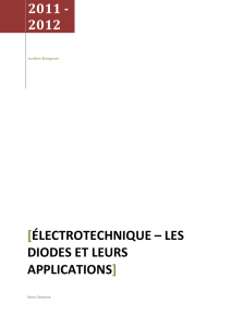 électrotechnique * les diodes et leurs applications