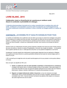 Livre blanc - Association Pharmaceutique Luxembourgeoise