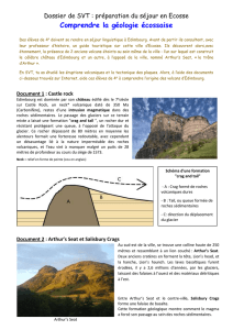 Dossier de SVT : comprendre la géologie écossaise