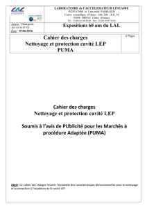 PUMA Cahier des charges nettoyage cavite LEP - Nouba