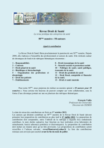 50 ème numéro : 50 auteurs - AFDS - Association Française de Droit