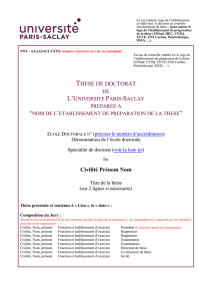 Thèse de doctorat - Université Paris Saclay