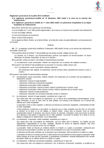 Reglement grand ducal du 9 juillet 2013 : prescription