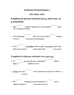 je vous ai rencontrée grammaire