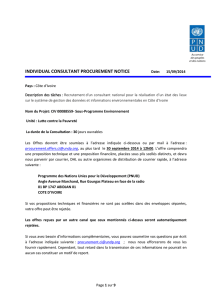 e - methodologie - UNDP | Procurement Notices