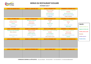 menu fevrier 201 - Bonnac-la-Côte