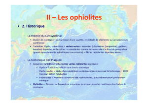 II – Les ophiolites - Perso-sdt
