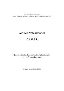 Master Professionnel CIMER - Association Française des Russisants
