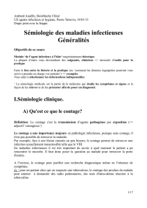 Sémiologie des maladies infectieuses Généralités