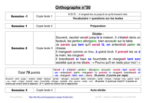 Orthographe n°50 - bla-bla cycle 3