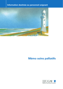 Memo de soins palliatifs - Association Palliative Geneve