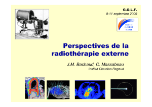 Perspectives de la radiothérapie externe