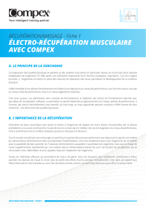 Electro-récupération musculaire avec Compex