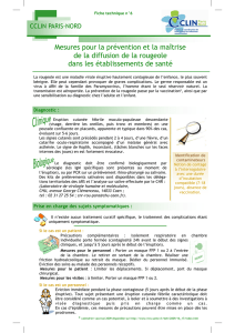 Mesures pour la prévention et la maîtrise de la - CCLIN Paris-Nord