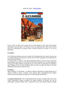Lire l`étude sur O Alexandrie