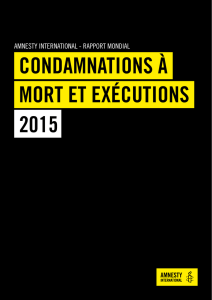 condamnations à mort et exécutions 2015