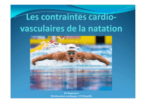 Les contraintes cardio-vasculaires de la natation