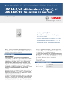 et LBC 1434/10 - Bosch Security Systems
