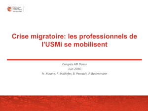 Crise migratoire: les professionnels de l`USMi se mobilisent