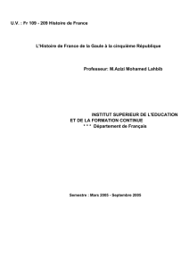 Histoire de France de la Gaule à la cinquième - UVT e-doc