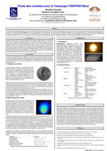 Étude des comètes avec le Télescope TRAPPIST-Nord
