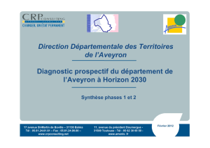 Direction Départementale des Territoires de l`Aveyron Diagnostic
