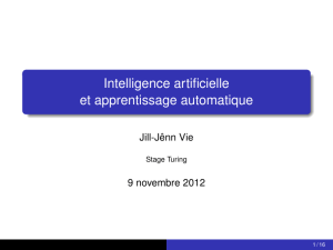 Intelligence artificielle et apprentissage automatique - Jill