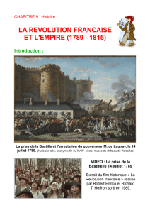 la revolution francaise et l`empire (1789 - 1815) - E