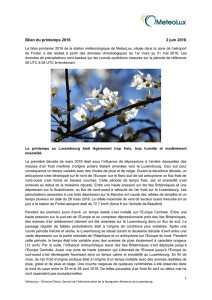 Bilan climatologique printemps 2016 Français (pdf 252,7