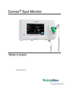 Connex® Spot Monitor – Mode d`emploi