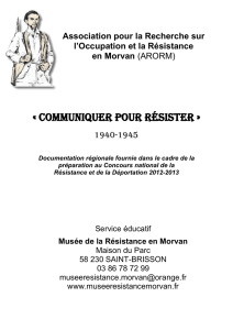 Communiquer pour résister - Réseau des Musées de la Résistance