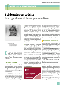 Epidémies en crèche : leur gestion et leur prévention