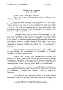 Accueil par Monseigneur Jean-Pierre Grallet