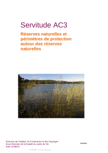 Servitude AC3 - Ministère de l`Environnement, de l`Énergie et de la