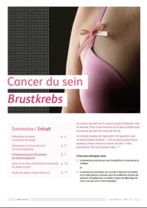 la mammographie / Früherkennung bei Krebs