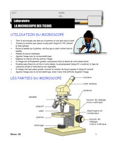 lab microscopie tissus - La science et fiction de Robert