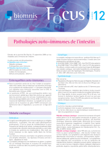 Pathologies auto-immunes de l`intestin