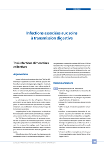 Infections associées aux soins à transmission digestive