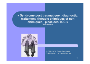 « Syndrome post traumatique : diagnostic, traitement, thérapie